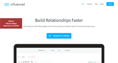 Desktop Screenshot of influencedapp.com
